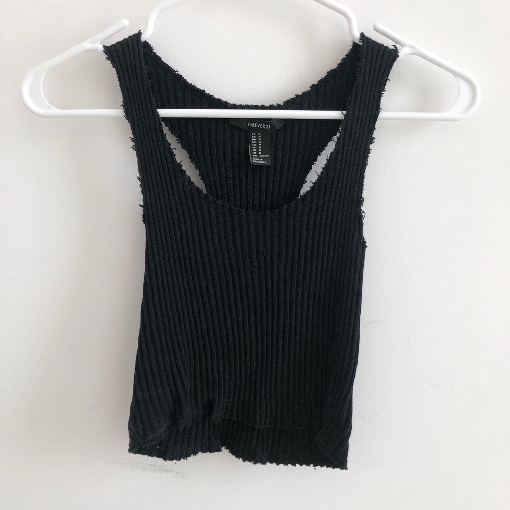 F21 Ribbed Crop Tank